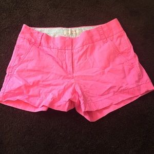 Jcrew Neon Pink Chino shorts