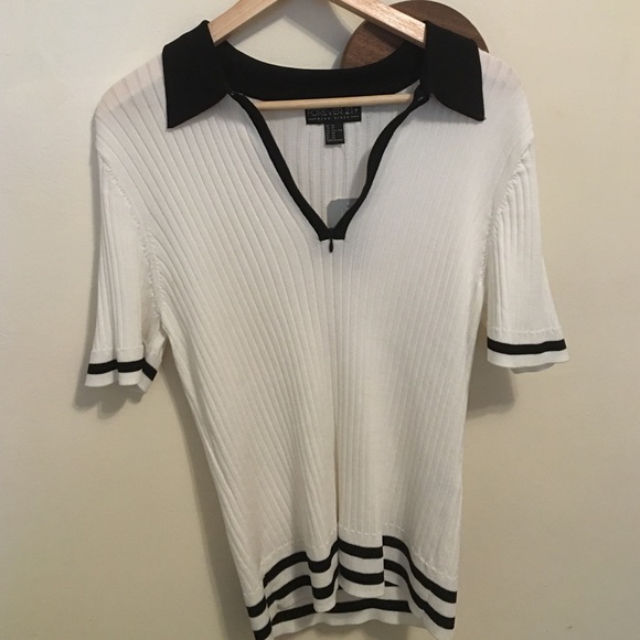 Zip up polo shirt