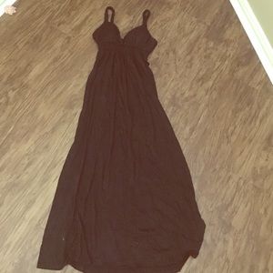 Long black summer dress
