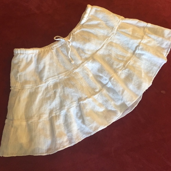 White coverup skirt