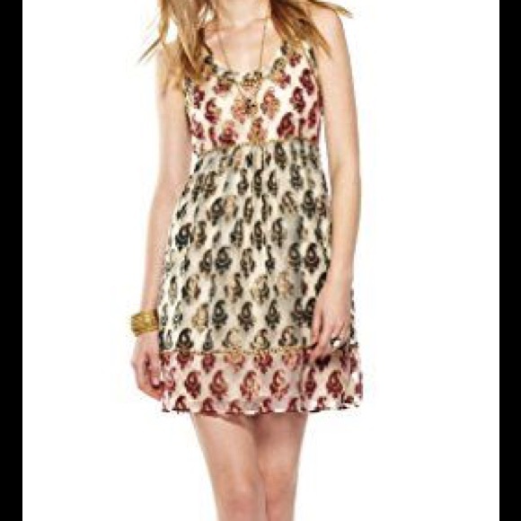 Shimmery "champagne" dress-Free People