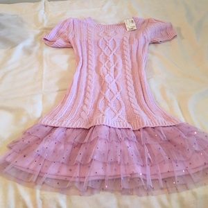 Justice lavender sweater dress