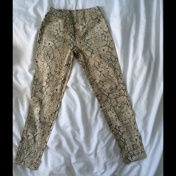 Spell-snake print pants M