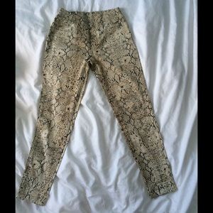 Spell-snake print pants M