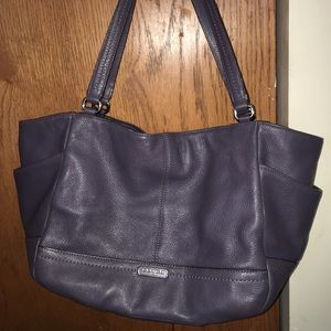 Purple coach purse