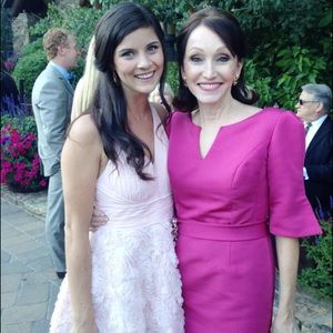 Aidan Mattox Pink Rose Dress