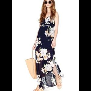 Navy Floral Maxi Dream Dress