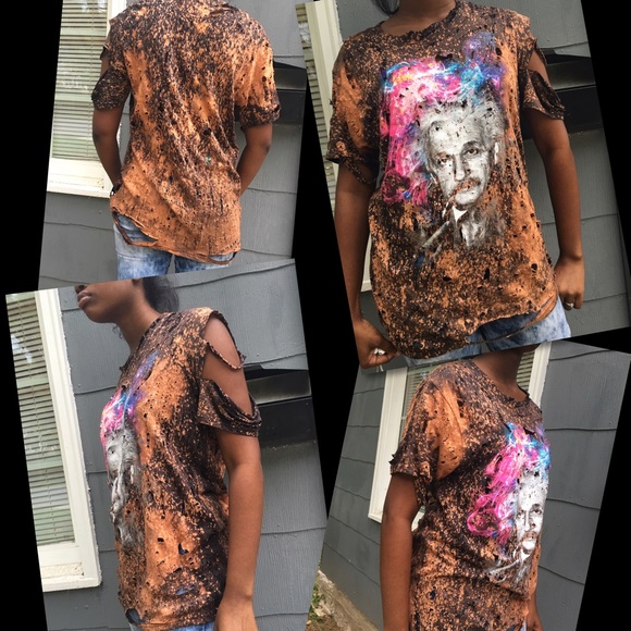 Destress t-shirt hand made.