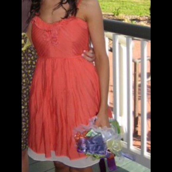 Sz S coral dress