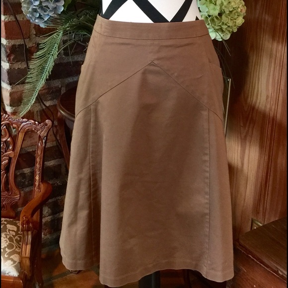 Express Dresses & Skirts - EXPRESS DESIGNER SKIRT IN SHINNY COPPER BROWN