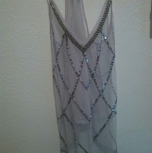 Vanity large sequin tank , never worn !