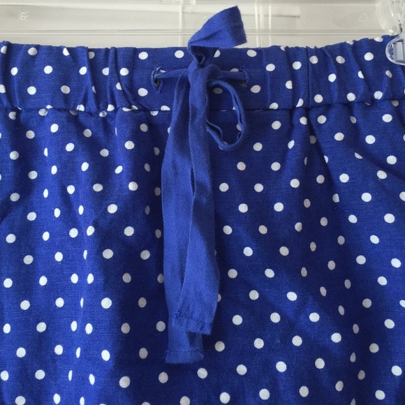 J.Crew blue polka dot skirt - Picture 2 of 4