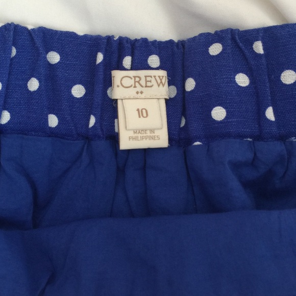 J.Crew blue polka dot skirt - Picture 4 of 4