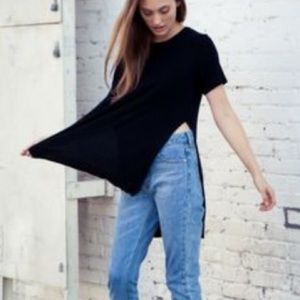 Brandy Melville slit shirt
