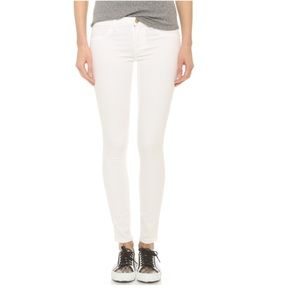 Blank nyc spray on white skinny jeans