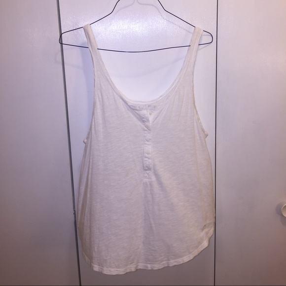 white Abercrombie tank top