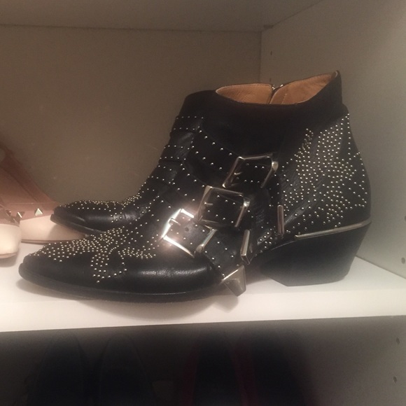 Chloe Susanna leather studded boots