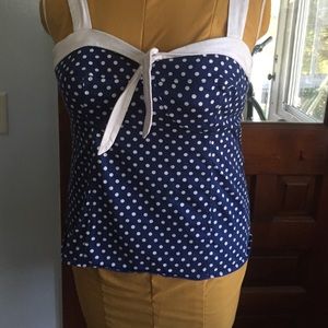 Retro chic by torrid polka dot top Size 2