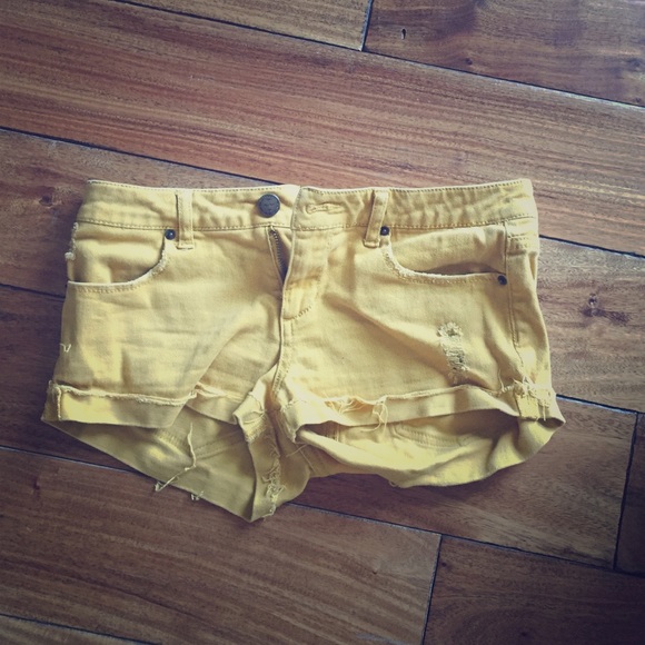 Yellow shorts