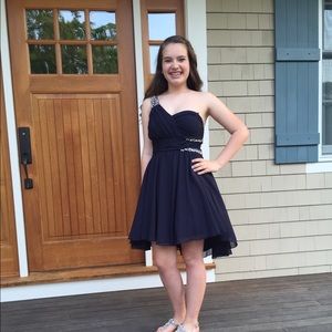 navy blue semi formal