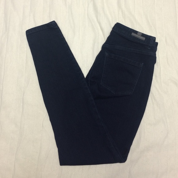 LC dark wash high-waisted jeggings
