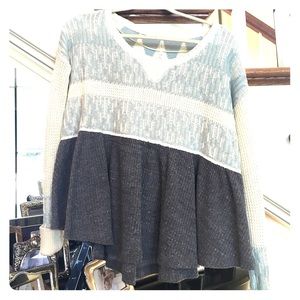 Free People Peplum Knit Sweater