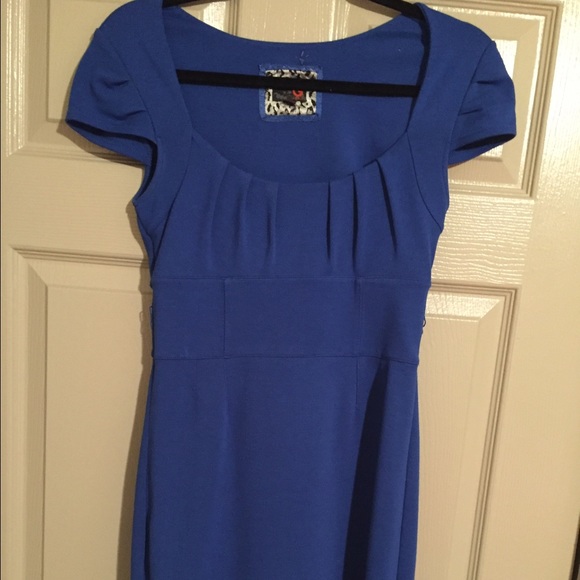 Guess blue fitted dress