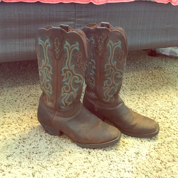 Justin square toe boots