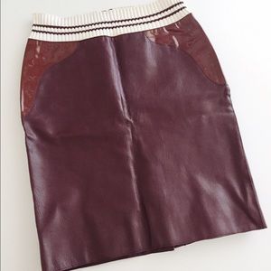 Super rare MIU MIU leather skirt