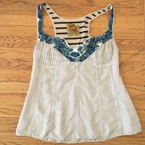 Free People Embroidered Tank