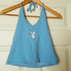 Playboy Halter crop top