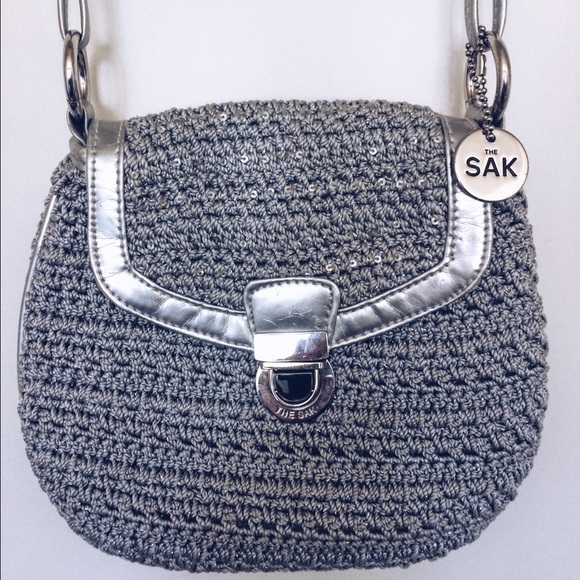 Small Silver The Sak Cross-Body Bag
