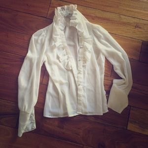 White button down