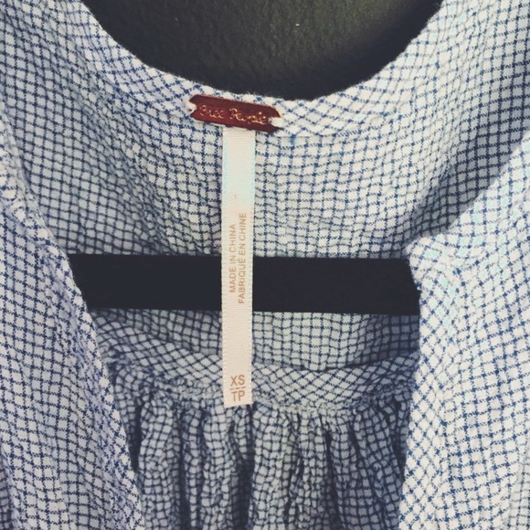 Free People Check Gauze Pocket Tunic - Picture 4 of 4