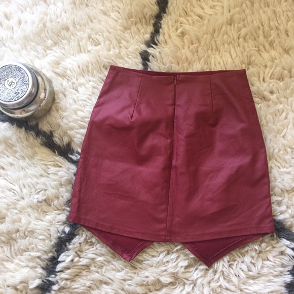 Faux Leather Skirt - Picture 2 of 4