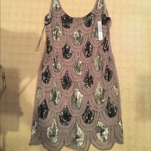 AQUA sequined dress small nwt