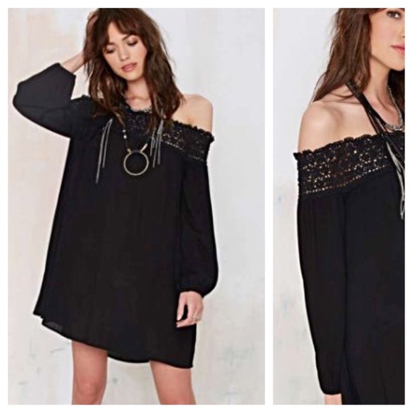 Nasty Gal Margaritaville off the shoulder dress