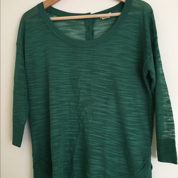 Club Monaco (3/4 sleeve green sweater)