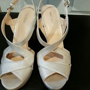 size 12 silver Nine West