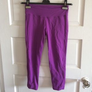 Purple prank crop yoga pants leggings small