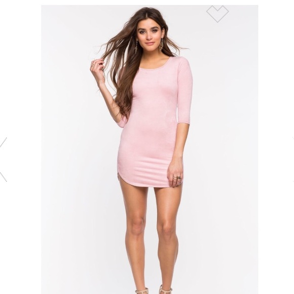 Suede Tee Dress