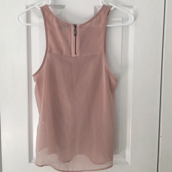 Pale pink and silver sequence tank top - Picture 3 of 3