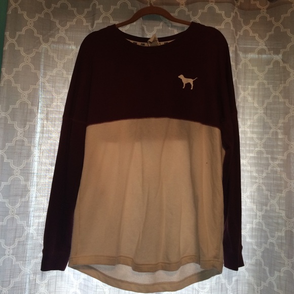 PINK maroon varsity Crew