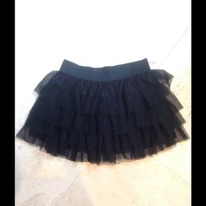 Black Layered Skirt