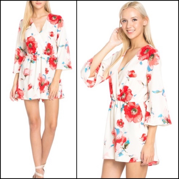 Vibrant Floral Romper - Picture 2 of 5
