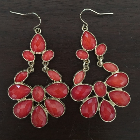 Red & Gold Earrings