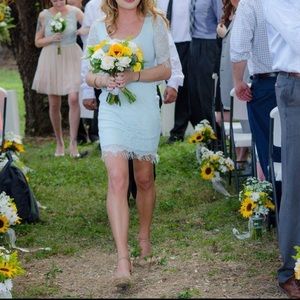 Light blue lace dress