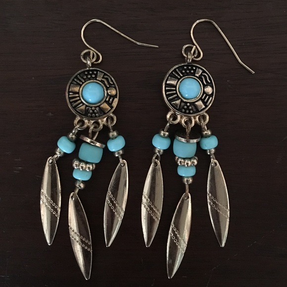 Turquoise Dream Catcher Earrings