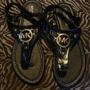 Michael Kors Black Thong Sandals Size 39