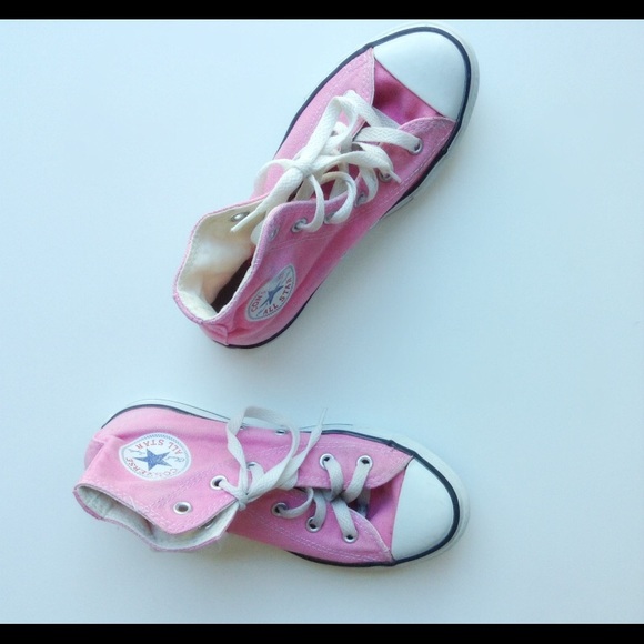 Girls High Top Pink Chucks